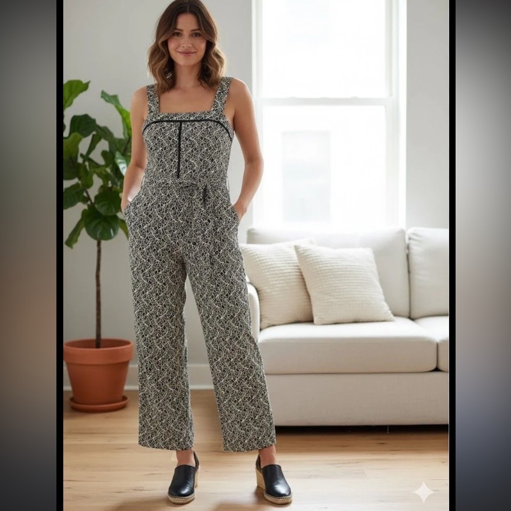 Banana Republic Belted Jumpsuit with Ladder Lace , Size 10 New With Tags